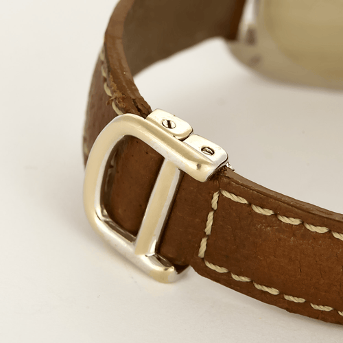 Montre Cartier, montre Gondole en or blanc et bracelet cuir 58 Facettes DV28812-3