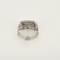 Bague 59 Bague harem en or gris 14K diamants, rubis et emeraudes 58 Facettes DV27050-2