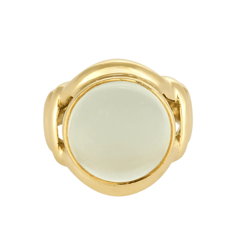 Bague FRED - Vintage - Bague en or jaune et pierre de lune cabochon 58 Facettes DV27933-1-52-1