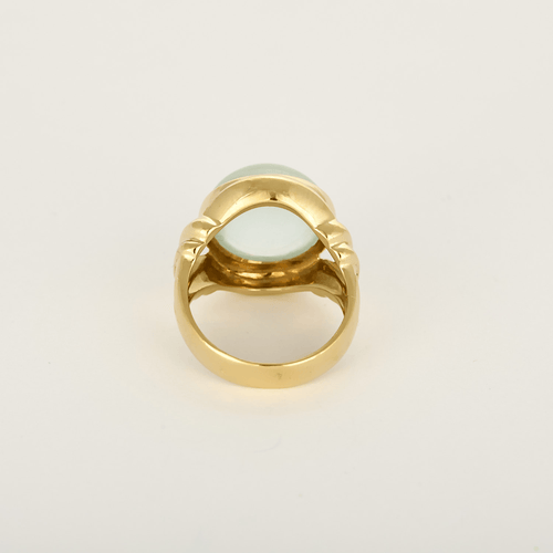 Bague FRED - Vintage - Bague en or jaune et pierre de lune cabochon 58 Facettes DV27933-1-52-1