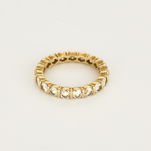 Bague 49 Alliances en Or jaune 18k Diamant 58 Facettes DV31355-1