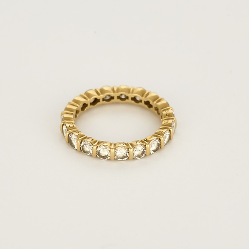 Bague 49 Alliances en Or jaune 18k Diamant 58 Facettes DV31355-1
