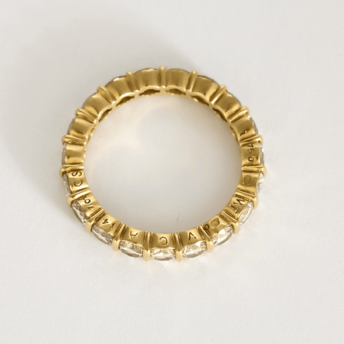 Bague 49 Alliances en Or jaune 18k Diamant 58 Facettes DV31355-1