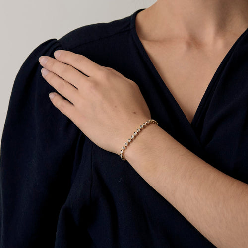 Bracelet Bracelet en Or jaune 18k Diamant 58 Facettes DV20543-8