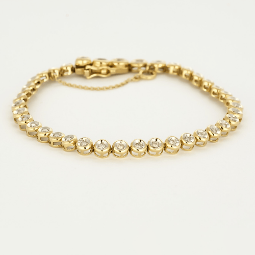 Bracelet Bracelet en Or jaune 18k Diamant 58 Facettes DV20543-8