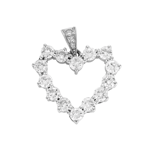 Pendentif Pendant Or blanc Diamant 58 Facettes DV31211-3