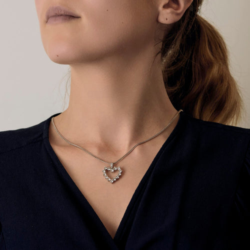 Pendentif Pendant Or blanc Diamant 58 Facettes DV31211-3