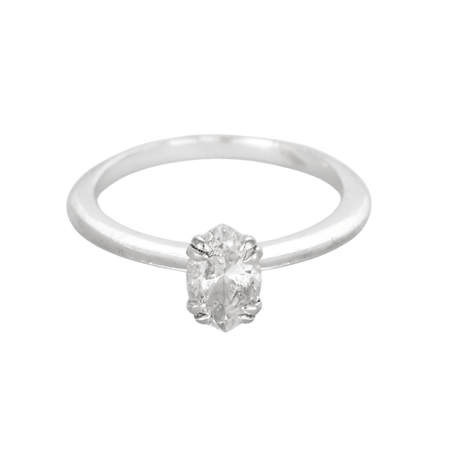 Bague 56 Bague solitaire en or gris et diamant navette 0.95 carat environ 58 Facettes DV20543-7