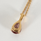 Collier Collier en Or rose 18k grenat grossulaire 58 Facettes DV31313-1
