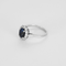 Bague 53 Bague en or gris saphir 1.50 carat et diamants 58 Facettes DV31389-1