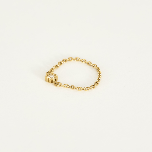 Bague 58 Bague en Or jaune 18k Diamant 58 Facettes DV31353-7
