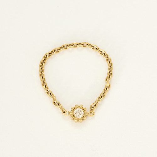 Bague 56 Bague en Or jaune 18k Diamant 58 Facettes DV31353-8