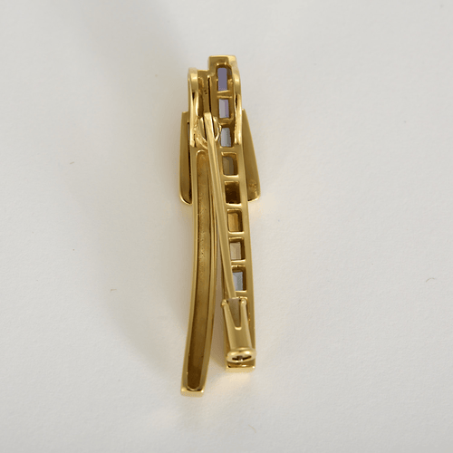GUY LAROCHE - Broche / Pendentif en Or jaune 18k Quartz