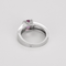 Bague 56 Bague Or blanc Saphir 58 Facettes DV31233-1
