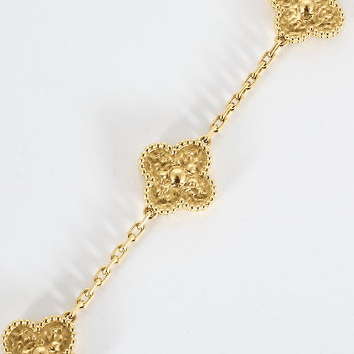 Bracelet Van Cleef Arpels Bracelet Vintage Alhambra en Or jaune 58 Facettes DV0370-9