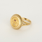 Bague 55 AUGIS- Bague sentimentale en or jaune et rubis de synthèse. 58 Facettes DV31212-4