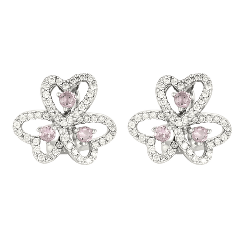 Boucles d'oreilles Boucles d'oreilles en Or blanc 18k Diamant and Saphir 58 Facettes DV31196-7