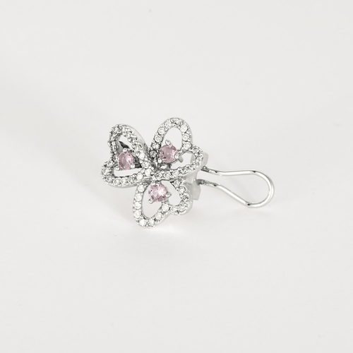 Boucles d'oreilles Boucles d'oreilles en Or blanc 18k Diamant and Saphir 58 Facettes DV31196-7