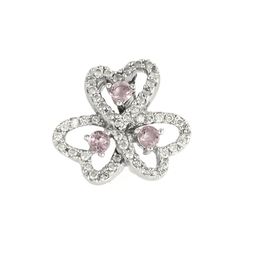 Boucles d'oreilles Boucles d'oreilles en Or blanc 18k Diamant and Saphir 58 Facettes DV31196-7