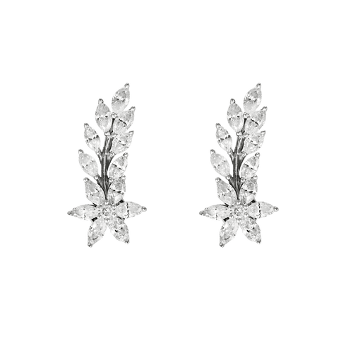 Boucles d'oreilles Boucles d'oreilles en Or blanc 18k Diamant 58 Facettes DV31196-2