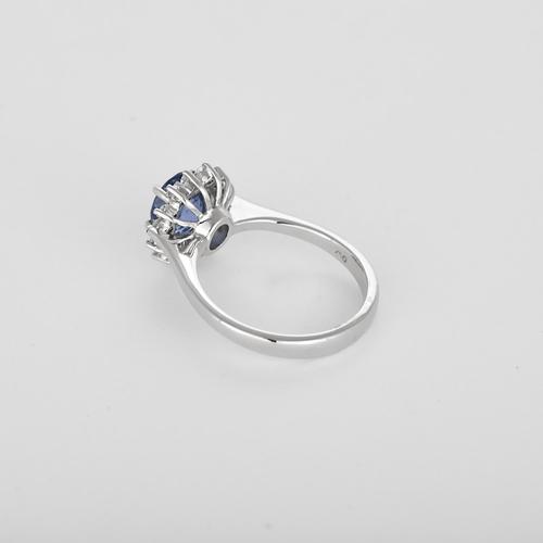 Bague Bague marguerite en or gris, saphir et diamants 58 Facettes DV16843-18-54-3