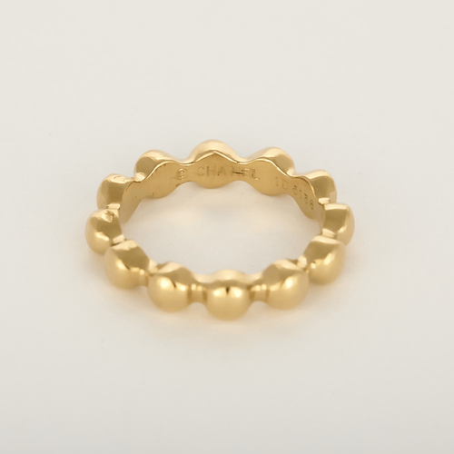 Bague 49 CHANEL - Alliance perlée or jaune 58 Facettes DV28077-4