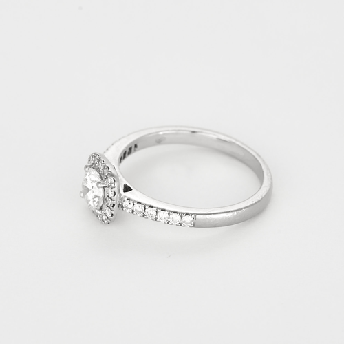 Bague 54 Bague en Or blanc 18k , diamant O.50 carat environ 58 Facettes DV31589-2