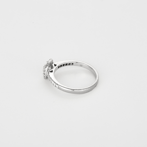Bague 54 Bague en Or blanc 18k , diamant O.50 carat environ 58 Facettes DV31589-2