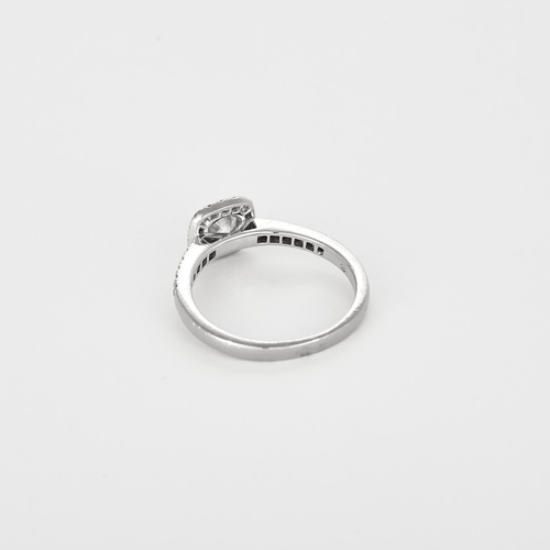 Bague 54 Bague en Or blanc 18k , diamant O.50 carat environ 58 Facettes DV31589-2
