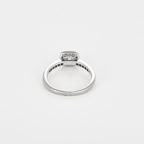 Bague 54 Bague en Or blanc 18k , diamant O.50 carat environ 58 Facettes DV31589-2