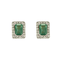 Boucles d'oreilles Paire de Boucles d'Oreilles en or jaune, émeraudes et diamants 58 Facettes DV16843-12