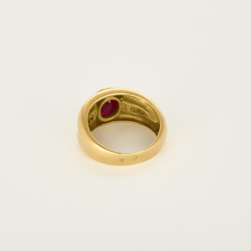 Bague 52 Bague en Or jaune 18k Rubis 58 Facettes DV31541-2