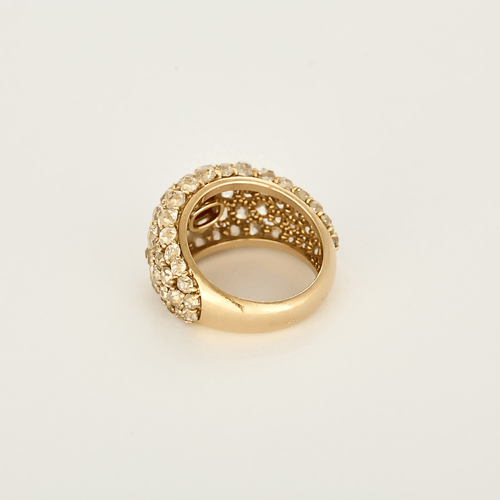 Bague 54 Bague en Or rose 18k Rubis 58 Facettes DV31385-2