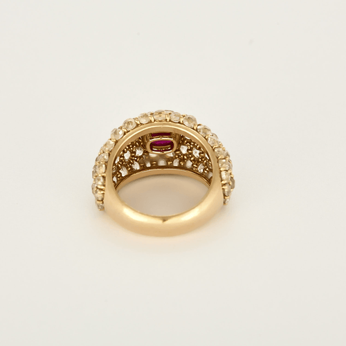 Bague 54 Bague en Or rose 18k Rubis 58 Facettes DV31385-2