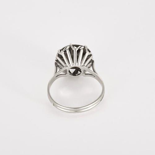 Bague 54 Augis Bague en Or blanc 18k Rubis and Diamant 58 Facettes DV31190-1