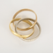 Bague 54 CARTIER -  Trinity, petit modèle, semi-pavée - Bague trois ors et diamants 58 Facettes DV16843-8