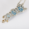 Collier Collier en or gris, diamants et topazes bleues, citrines 58 Facettes DV16843-11