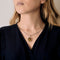 Collier Collier et pendentif en or gris 14K, quartz lemon et diamants 58 Facettes DV16843-3
