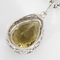 Collier Collier et pendentif en or gris 14K, quartz lemon et diamants 58 Facettes DV16843-3