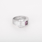 Bague 50 PIAGET - Miss Protocole - Bague en or gris , saphir rose et diamants 58 Facettes DV10300-1