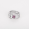 Bague 50 PIAGET - Miss Protocole - Bague en or gris , saphir rose et diamants 58 Facettes DV10300-1