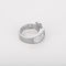 Bague 50 PIAGET - Miss Protocole - Bague en or gris , saphir rose et diamants 58 Facettes DV10300-1