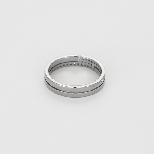Bague 52 Dinh Van- Seventies - PM-  Bague en or gris et diamants 58 Facettes DV27788-4
