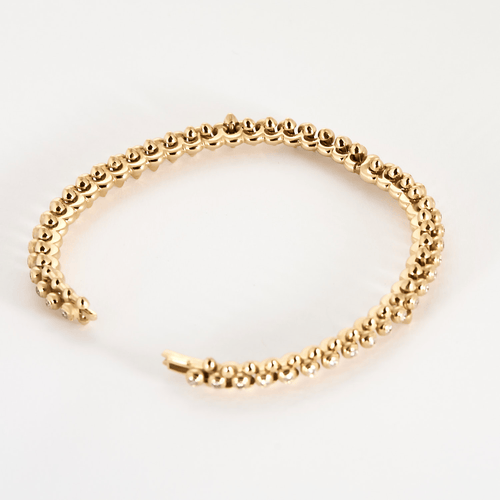 Bracelet CARTIER - Clash - Moyen modèle -  Bracelet en or rose et diamants 58 Facettes DV31731-4