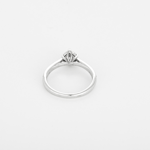 Bague 52 Solitaire en or blanc, diamants 58 Facettes DV31505-1