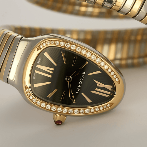 Montre Bulgari - Montre Serpenti Tubogas en or rose et acier 58 Facettes DV22972-60