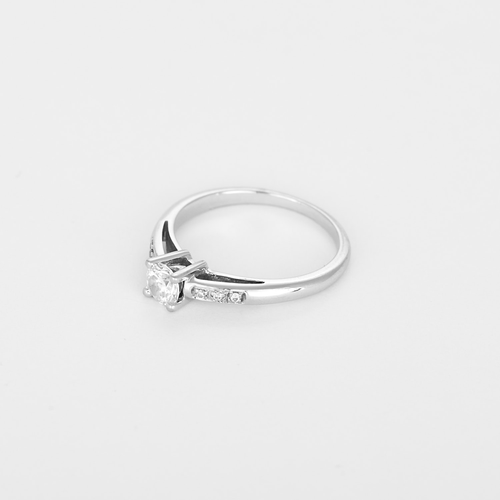 Bague 50 MAUBOUSSIN - Tu es le Sel de ma Vie N°3 - Bague Solitaire en or gris et diamants 0,36 carat 58 Facettes DV31286-1