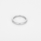 Bague 56 Alliance en platine et diamant 0,06 carat 58 Facettes DV31311-1