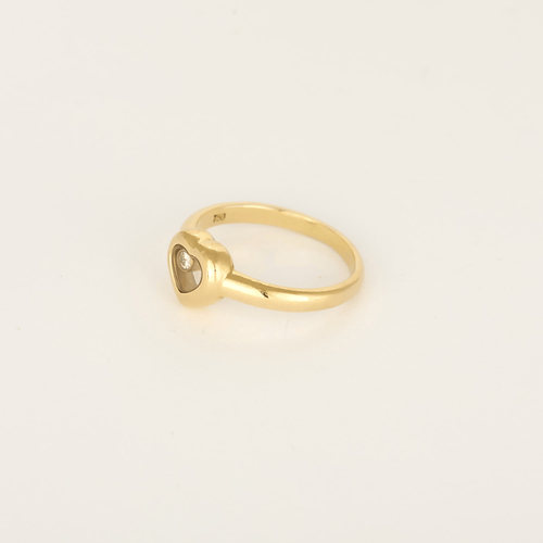 Bague 53 CHOPARD - Happy Diamonds - Amusante bague en or jaune et diamant 58 Facettes DV31888-1