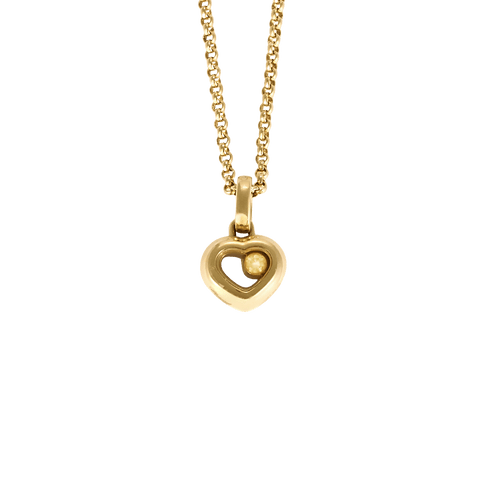 CHOPARD - Happy Diamonds - Élégant collier en or jaune et diamant